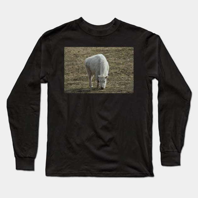 White Bison Long Sleeve T-Shirt by MarieDarcy